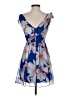 Sweet Storm 100% Polyester Print Blue Cocktail Dress Size S - photo 2