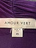 Amour Vert Purple Long Sleeve Blouse Size XS - photo 7