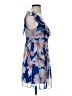 Sweet Storm 100% Polyester Print Blue Cocktail Dress Size S - photo 4
