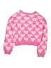 Old Navy Hearts Pink Pullover Sweater Size 10 - 12 - photo 2