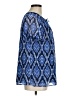 Talbots 100% Polyester Blue Short Sleeve Blouse Size M - photo 4