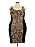 Torrid Animal Print Brown Cocktail Dress Size 3X Plus (3) - photo 1