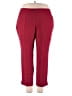DressBarn Solid Burgundy Active Pants Size 18 - photo 1