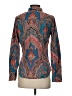 J.Crew 100% Cotton Paisley Teal Long Sleeve Blouse Size 4 - photo 2