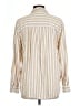 Universal Thread Stripes Ivory Long Sleeve Button-Down Shirt Size L - photo 2