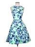 J.Crew Floral Blue Cocktail Dress Size 2 - photo 1
