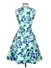 J.Crew Floral Blue Cocktail Dress Size 2 - photo 2