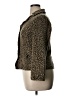 Gerard Darel Animal Print Gold Tan Blazer Size 14 (46) - photo 5