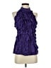 BCBGMAXAZRIA 100% Silk Purple Blouse Size XS - photo 1
