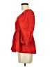 Free Assembly 100% Recycled Polyester Red 3/4 Sleeve Blouse Size M - photo 5