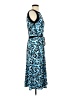 Perceptions Print Blue Cocktail Dress Size S - photo 4