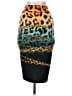 Nicki Minaj Animal Print Teal Orange Casual Skirt Size XS - photo 1