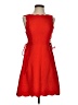 Few Moda 100% Polyester Solid Red Cocktail Dress Size S - photo 1