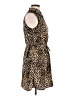 Speed Control 100% Polyester Animal Print Brown Cocktail Dress Size M - photo 4