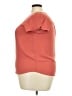 Ann Taylor LOFT 100% Polyester Orange Short Sleeve Henley Size XXL Petite - photo 5