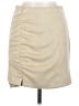 Free People Solid Tan Casual Skirt Size 6 - photo 1