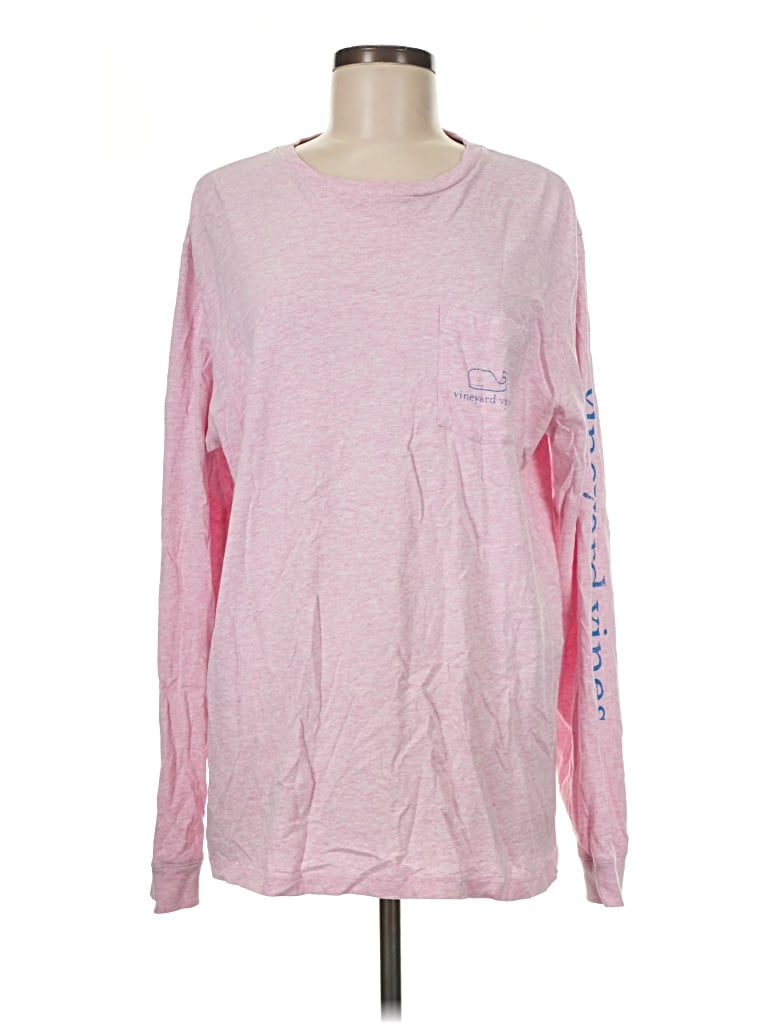 Pre-owned Vineyard Vines Long Sleeve T-shirt In Pink