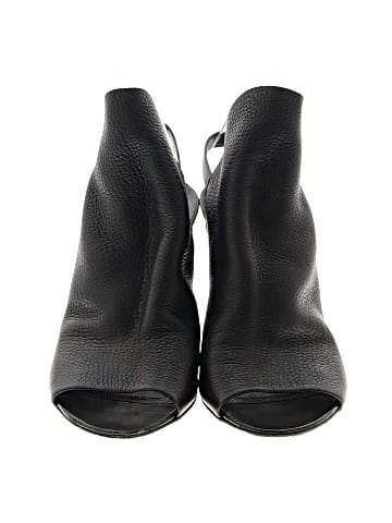 Balenciaga Black Leather Glove Slingback Sandals (view 2)