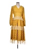 Collection 100% Polyester Yellow Cocktail Dress Size L - photo 1