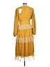 Collection 100% Polyester Yellow Cocktail Dress Size L - photo 2
