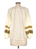 Devlin 100% Cotton Ivory 3/4 Sleeve Blouse Size L - photo 2