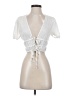 Polly White Short Sleeve Blouse Size 4 - photo 1