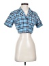 John Galt Blue Short Sleeve Blouse Size S (estimated) - photo 1
