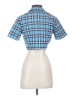 John Galt Blue Short Sleeve Blouse Size S (estimated) - photo 2
