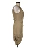 BCBGMAXAZRIA 100% Silk Solid Tan Cocktail Dress Size 6 - photo 4