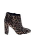 Sam Edelman 100% Leather Animal Print Brown Tan Ankle Boots Size 9 - photo 1