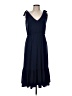MICHAEL Michael Kors Solid Blue Casual Dress Size M - photo 1