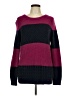 Tommy Hilfiger 100% Cotton Color Block Burgundy Pullover Sweater Size L - photo 1