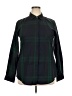 Orvis 100% Cotton Plaid Black Long Sleeve Button-Down Shirt Size 18 - photo 1
