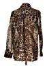 Bailey 44 Animal Print Brown Long Sleeve Blouse Size L - photo 2