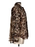 Bailey 44 Animal Print Brown Long Sleeve Blouse Size L - photo 4