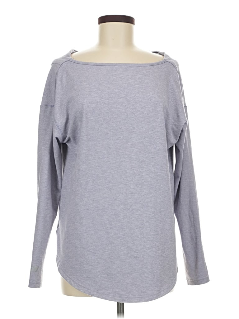 Pre-owned New Balance Long Sleeve T-shirt In Gray