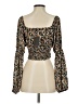 Le Lis 100% Polyester Black Long Sleeve Blouse Size S - photo 2