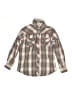 Cowboy Hardware 100% Cotton Plaid Green Long Sleeve Button-Down Shirt Size  M 7/8 - photo 1