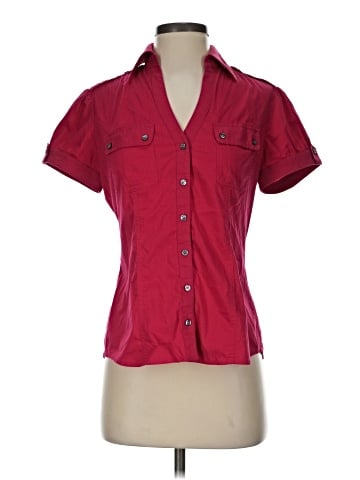 Express Design Studio Short Sleeve Blouse (view 1)