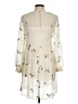 Feathers 100% Polyester Ivory Casual Dress Size 8 - photo 2