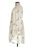 Feathers 100% Polyester Ivory Casual Dress Size 8 - photo 5