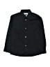 Calvin Klein Solid Black Long Sleeve Button-Down Shirt Size 7R - photo 1