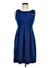 En Focus Studio Solid Blue Cocktail Dress Size 6 - photo 1