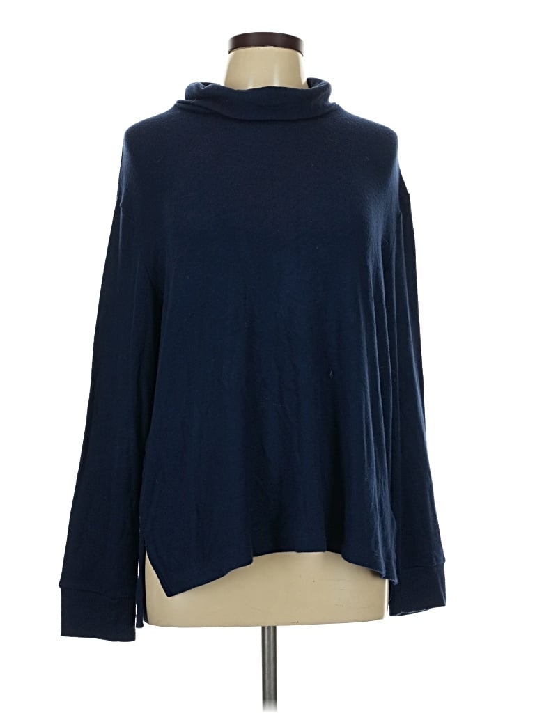 Pre-owned Stars Above Long Sleeve Top Blue Turtleneck Tops