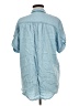 Cato 100% Lyocell Blue Short Sleeve Button-Down Shirt Size M - photo 2