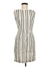 Apt. 9 Stripes Ivory Casual Dress Size 6 - photo 1