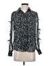 DR2 100% Polyester Black Long Sleeve Blouse Size XS - photo 1