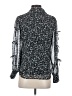 DR2 100% Polyester Black Long Sleeve Blouse Size XS - photo 2