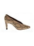 Via Spiga 100% Leather Animal Print Tan Heels Size 8 1/2 - photo 1