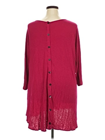 LOGO by Lori Goldstein 3/4 Sleeve Top (view 2)